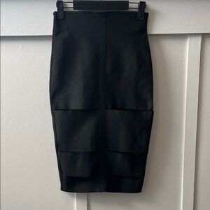 Black Bandage Pencil Skirt - size S